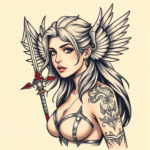 Anime Valkyrie Tattoo