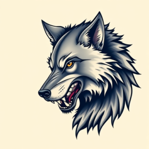 Anime Werewolf Tattoo