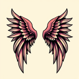 Anime Wings Tattoo