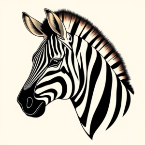 Anime Zebra Tattoo