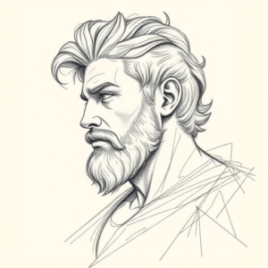 Artistic Sketch Achilles Tattoo