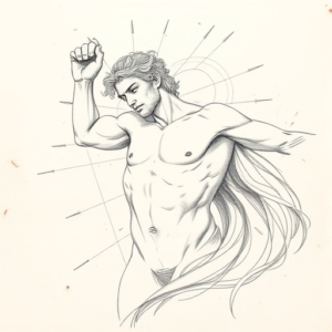 Artistic Sketch Apollo Tattoo