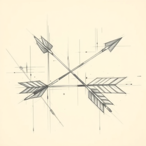Artistic Sketch Arrow Tattoo