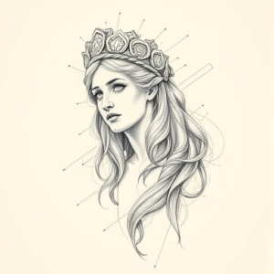 Artistic Sketch Athena Tattoo