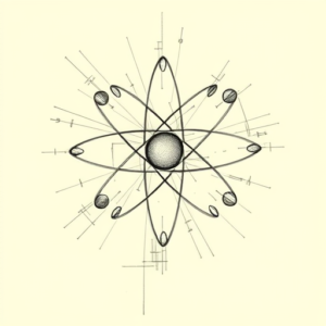 Artistic Sketch Atomic Tattoo