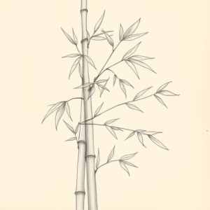 Artistic Sketch Bamboo Tattoo