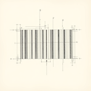 Artistic Sketch Barcode Tattoo