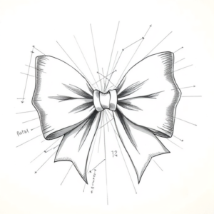 Artistic Sketch Bow Tattoo