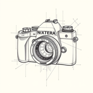 Artistic Sketch Camera Tattoo