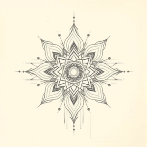 Artistic Sketch Chakra Tattoo