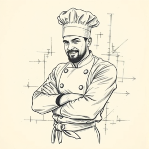 Artistic Sketch Chef Tattoo