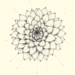 Artistic Sketch Chrysanthemum Tattoo