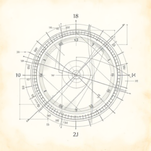 Artistic Sketch Coordinates Tattoo