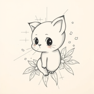 Artistic Sketch Cute Tattoo