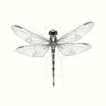 Artistic Sketch Dragonfly Tattoo