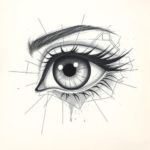 Artistic Sketch Eye Tattoo