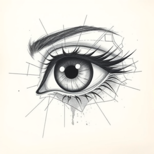 Artistic Sketch Eye Tattoo
