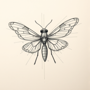 Artistic Sketch Firefly Tattoo