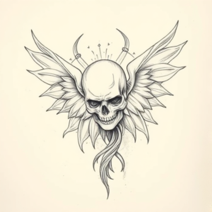 Artistic Sketch Hades Tattoo