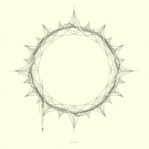 Artistic Sketch Halo Tattoo