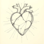 Artistic Sketch Heart Tattoo