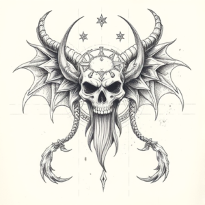 Artistic Sketch Hecate Tattoo