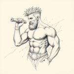 Artistic Sketch Hercules Tattoo