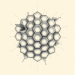 Artistic Sketch Honeycomb Tattoo