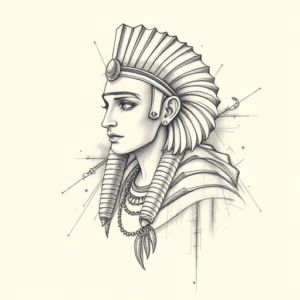 Artistic Sketch Horus Tattoo