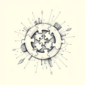 Artistic Sketch Jigsaw Tattoo