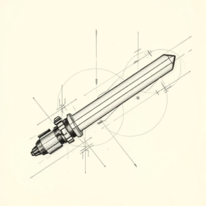 Artistic Sketch Lightsaber Tattoo