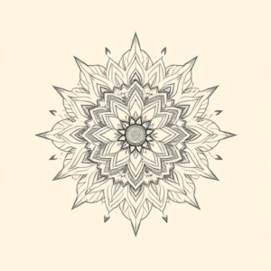 Artistic Sketch Mandala Tattoo