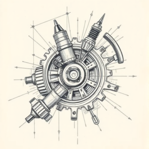 Artistic Sketch Mechanic Tattoo