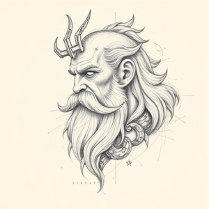 Artistic Sketch Odin Tattoo