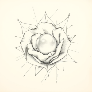 Artistic Sketch Pearl Tattoo