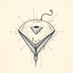 Artistic Sketch Planchette Tattoo