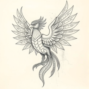 Artistic Sketch Quetzalcoatl Tattoo
