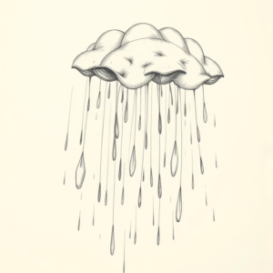 Artistic Sketch Rain Tattoo