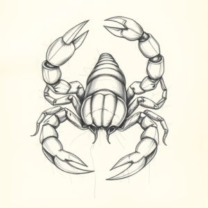 Artistic Sketch Scorpio Tattoo