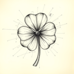 Artistic Sketch Shamrock Tattoo