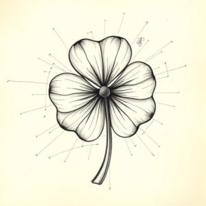 Artistic Sketch Shamrock Tattoo