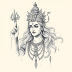 Artistic Sketch Shiva Tattoo