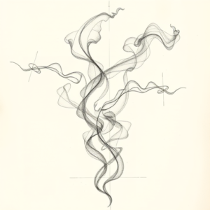Artistic Sketch Smoke Tattoo