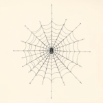 Artistic Sketch Spiderweb Tattoo