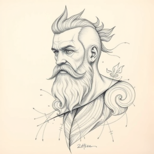 Artistic Sketch Stoic Tattoo