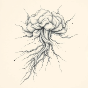 Artistic Sketch Storm Tattoo