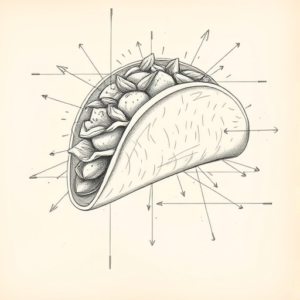 Artistic Sketch Taco Tattoo