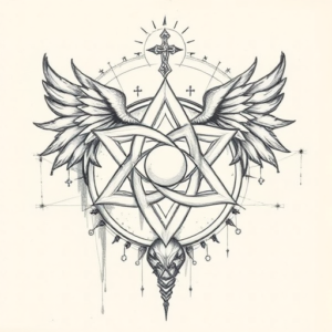 Artistic Sketch Trinity Tattoo
