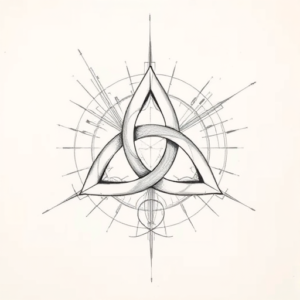 Artistic Sketch Triquetra Tattoo