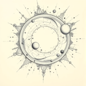 Artistic Sketch Universe Tattoo